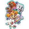Trefl - Puzzle in Legno: PAW Patrol, Allegro Gruppetto di Cagnolini - 50 Pezzi, Puzzle ad Incastro Wooden Puzzle, Forme Irregolari, 10 Personaggi, Puzzle Moderno per Bambini dai 5 Anni