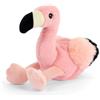 Keel Toys KEELTOYS - Peluche fenicottero rosa, 13 cm, 100% riciclato, giocattolo ecologico Keeleco per bambini