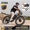 OTIDA Bicicletta Elettrica OTIDA X2 Fuoristrada con Doppio Motore, 52V30Ah, Pneumatici Fat da 26 Pollici, E-Bike da Montagna per Adulti