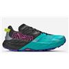 Hoka W Speedgoat 7 Black/Electric Aqua Donna