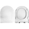 HYDRO HOME Copriwater Sedile Wc compatibile con LINK FLAMINIA, In Plastica Termoindurente Avvolgente,Colore Bianco MADE IN ITALY CHIUSURA AMMORTIZZATA E SGANCIO RAPIDO