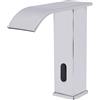 TAPMING Rubinetto per bagno con sensore a infrarossi, senza contatto, con sensore automatico, per lavabo, bagno (16,5 x 18 cm)