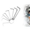 AOYEGIC Set di chiavi a brugola con 8 misure, set di chiavi a brugola a L in metallo piccole, utensili a esagono incassato per manutenzione biciclette, riparazione mobili