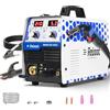 Reboot Saldatrice MIG 5-in-1 210A - MIG/FLUX/MMA/Lift-TIG sinergica, Compatibile Con Torcia a Bobina, inverter IGBT, Display LED 230V, per officina e fai da te