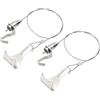 QUARKZMAN 2Pcs Kit Filo Per Appendere Quadri 0.5m x 1.5mm Filo Resistente Regolabile Con Gancio A S E Anello Carico 35kg/77.1 Lbs Per Appendere Specchi Luci Lampade Opere D'Arte