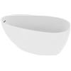 Lavita Vasca da bagno indipendente Lacrima 1700 Acrilico 170x80x58 cm Vasca da bagno a forma ovale Moderna vasca in acrilico indipendente per 2 persone 260 L Rivestimento antimicrobico Bianco lucido