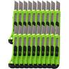 ToolSpace Set 20 Taglierini Professionali Cutter Lama Diciotto Millimetri Acciaio Inox Impugnatura Ergonomica Blocco Sicurezza Taglio Preciso Cartone Carta Da Parati Qualita Professionale Garantita