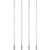 QUARKZMAN 4Pz #2 Punte Cacciavite Phillips PH2 1/4 Gambo Esagonale 10 (250mm) Lungo 5mm Asta Inserti per Avvitatore Punta Trapano a Croce Magnetiche Acciaio S2 per Utensili, Grigio
