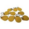 YARONGTECH ISO14443A RFID Portachiavi 13,56MHz giallo vicinanze ABS Tag NFC IC RFID 1K per controllo accesso (confezione da 100)