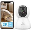 ANTELA Telecamera Wi-Fi Interno 2,4 GHz 2K/3 MP Videocamera di Sorveglianza