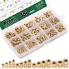 Keadic - Set di dadi filettati M2, M3, M4, M5, filettatura femmina, in ottone, con inserti filettati filettati