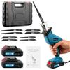 wowspeed Sega a Gattuccio, Seghetto Elettrico a velocità Variabile da 0-4000 U/min, Sega Elettrica per Legno a Batteria da 21V, Seghetto Alternativo per Metalli, PVC con 2 Batterie e 8 Lame