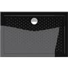 doporro Piatto Doccia 80x120 Rettangolare in Acrilico Nero H 4 cm Ultraslim con Design Antiscivolo - Lucia02AR