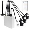 OWON 3 Fasi WiFi Smart Home Energy Monitor, Monitor di Elettricità in Tempo Reale, Contatore,3 Fasi Morsetto Metro con 3 Sensori 80A