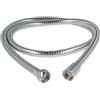Tecuro, tubo flessibile doccia, 1,25 m acciaio inossidabile (inox 304) cromato, molto flessibile