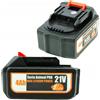 Rosfix Batteria 21V 4Ah MAX Lithium Power - Alta Capacità, Ricarica Rapida, 10 Celle | per Serie Animal PRO e Makita | Batteria per Utensili Elettrici Professionali