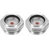 PATIKIL Aria Compressore Olio Mirino Vetro, 2pz M30*1,5 Maschio Filettatura Alluminio Lega Olio Liquido Livello Indicatore Aria Compressore Parti con O-ring