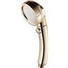 Abcsea 1 Pcs ABS Soffione Doccia da Bagno, Soffione Doccia Forte Pressione, Soffione Doccia a Pioggia, Soffione Doccia Regolabile a Tre Velocità, Oro