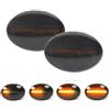 NUUOXCX Indicatore Di Direzione Indicatore Luminoso Posizione LED Dinamico Laterale 2 Pezzi 12V Per BMW Per MINI Per Cooper R55 R56 R57 R58 R59 2007-2013 Luce Lampeggiante(Smoked Lens Dynamic)
