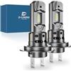 D-Lumina Lampadina H7 LED Canbus 100W 16000LM 6500K 400% Brillante | 1:1 Design di Ricambio Lampada Alogena, 2 pezzi