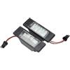 Generic 2 Pezzi Luce Targa Auto 18 LED in Plastica per Nissan Qashqai Juke Primera X-Trail Installazione Diretta Elevata Luminosità Facile Aggiornamento Fai-da-Te Universale
