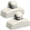 ZAMDOE 3B0857561B Gancio Clip Staffa Aletta Parasole per VW Amarok Beetle Passat B5 B6 Bora Caddy Golf Mk4 Sharan Polo Transporter T5 Touran per Seat Ibiza per Skoda Ganci Fissaggio Alette Parasole