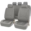 MNBVGHH Coprisedile Coprisedili Auto in Pelle Auto, per FO-rd Fiesta MK7 2008-2012 5 Posti Fodere Anteriori E Posteriori Copri Sedili Impermeabili Antisudore Protezioni Accessori,D