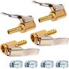 Toolwiz 6mm Mandrino Pneumatico, Portatile Auto Gonfiaggio Pneumatici Kit Pneumatico Pompa da Auto Ugello Filettato per Gonfiatori Pompa d'Aria Compressore Macchina, 4 Pezzi