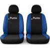 Auto Accessori Lupex Coprisedili Compatibili con Punto I e II serie 1993-2011, Colore Nero - Blu Royal, Set Anteriori o Completo 8 Pezzi, in Policotone Traspirante MADE IN ITALY