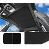 CWMMKL Parasole per Tetto in Vetro per Smart #3 Smart 3 2023 2024 2025, Tettuccio Parasole Coperchio Parasole Lucernario Sole Protezione Solare UV Tetto Parasole,Black-bucksin