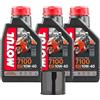 AER MOTO SPARE PARTS kit 3 LT LITRI OLIO moto 4t 7100 10W40 + FILTRO OLIO 100% Sintetico NEW Ester indicare modello moto e anno
