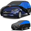 GunHyi Copriauto Gunhyi Impermeabile e Traspirante, Telo per Opel Corsa, Copriauto Nero e Blu, Telo da Garage Completo per Proteggere Dalla Pioggia.