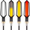 Kinstecks 4 Indicatori di Direzione per Moto, Luci di Svolta, Indicatori di Svolta Luminosi di Giorno, Luci di Freno, 12V per Moto e Motocicletta