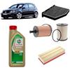 OP Kit tagliando 4 filtri + 5L olio Edge 5W-30 LL per Volkswagen Golf 5 V 2.0 TDI,AZV/BMM/BKD