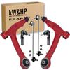 kW&HP KIT 6 PEZZI BRACCI BRACCETTI OSCILLANTI RINFORZATI, TESTINE STERZO E BIELLETTE BARRA STABALIZZATRICE COMPATIBILE CON FIAT PANDA (169) DAL 2003 AL 2012