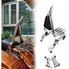 ESWQES Portapacchi Posteriore Schienale Passeggero Sissy Bar Per Harley Davidson 2009-2022 Touring Street Glide FLHX
