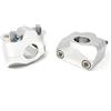 Alchemy Parts Morsetti per manubrio della moto, per manubri da 22 mm, 20 mm, lucidati