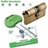 Mottura Cilindro europeo di sicurezza Champions CP6 chiave/chiave frizionato 31/51 (82 mm) 5 chiavi Ottone