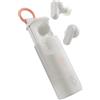 Skullcandy Dime Evo Wireless Earbuds, Bluetooth Headphones, Noise Isolating Fit, Up to 36 Hours Battery, Microphone for iPhone Android, Easy Carry with Clip-Anywhere Case - Bone