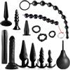 BDSMYEE Set di giocattoli anali erotici Deluxe con 15 giocattoli sessuali per coppie, Donne Uomo Coppia Dilatatori Anali SexToy, Sex Toys per uomini donne coppie principianti professionali