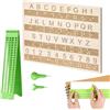 Generico Celle Braille - Tavoletta Braille a 4 Righe 28 Segmenti con Alfabeto | Include Punteruolo, Etichettatrice e Fingerboard | Ausilio per Ipovedenti, Bambini e Adulti Qualità Superiore Pro