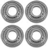 Didiseaon 2 Set Accessori Per Sedie A Rotelle Kit Con Ruote Cuscinetto Cuscino Schienale Sedia A Rotelle Sedia A Rotelle Portante Poggiatesta Vearings Ballbesringg Silver Acciaio 4 Pezzi * 2