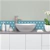 Draeger Paris - Piastrelle adesive da parete - ideale per cucina e bagno - Set di 6 piastrelle adesive Forma di pomello, 15 x 15 cm
