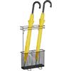 Relaxdays Portaombrelli in Acciaio, Contenitore per Bastoni e Ombrelli, 54 x 30,5 x 15 cm, Design Moderno, Nero