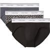 Calvin Klein Uomo Pantaloncini Boxer Confezione da 3 Balance Vita Bassa, Multicolore (Black/Wrapped Logo_Black/Regatta), S