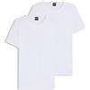 BOSS T-Shirt 2p Moderna, Bianco 100, XXL Uomo