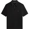 Tommy Hilfiger Uomo Maglietta Polo Maniche Corte Cool Touch Structure Relaxed Fit, Nero (Black), M