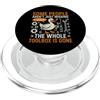 Engineer Retro Vintage Tool Humor Duck Sarcastico divertente dire che alcune persone sono solo scomparse PopSockets PopGrip per MagSafe