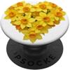 Yellow Aesthetics Gifts Cuore floreale giallo amore San Valentino PopSockets PopGrip Adesivo