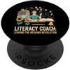First Day Retro Structured Literacy Acad Lettura Alfabetizzazione Coach Leading Reading Revolution Phonics PopSockets PopGrip Adesivo